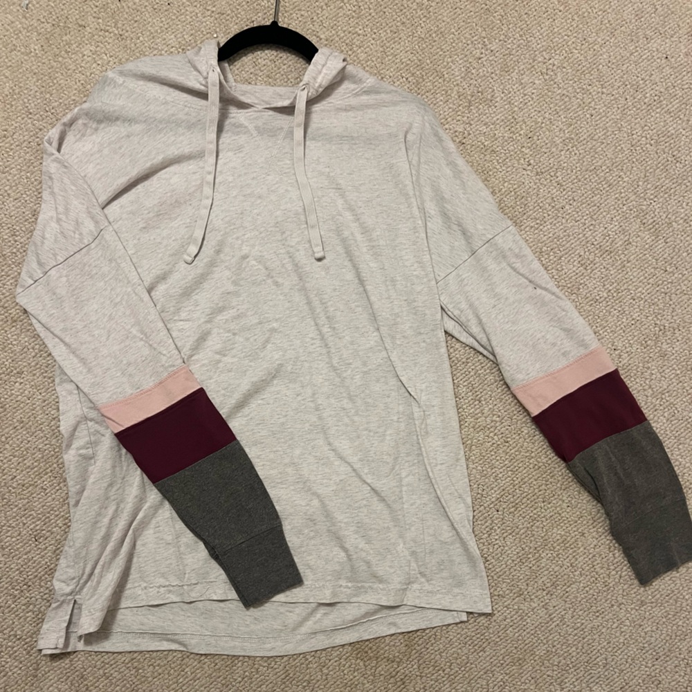 SO Women's Hoodie with Pink, Burgundy, and Gray Accents